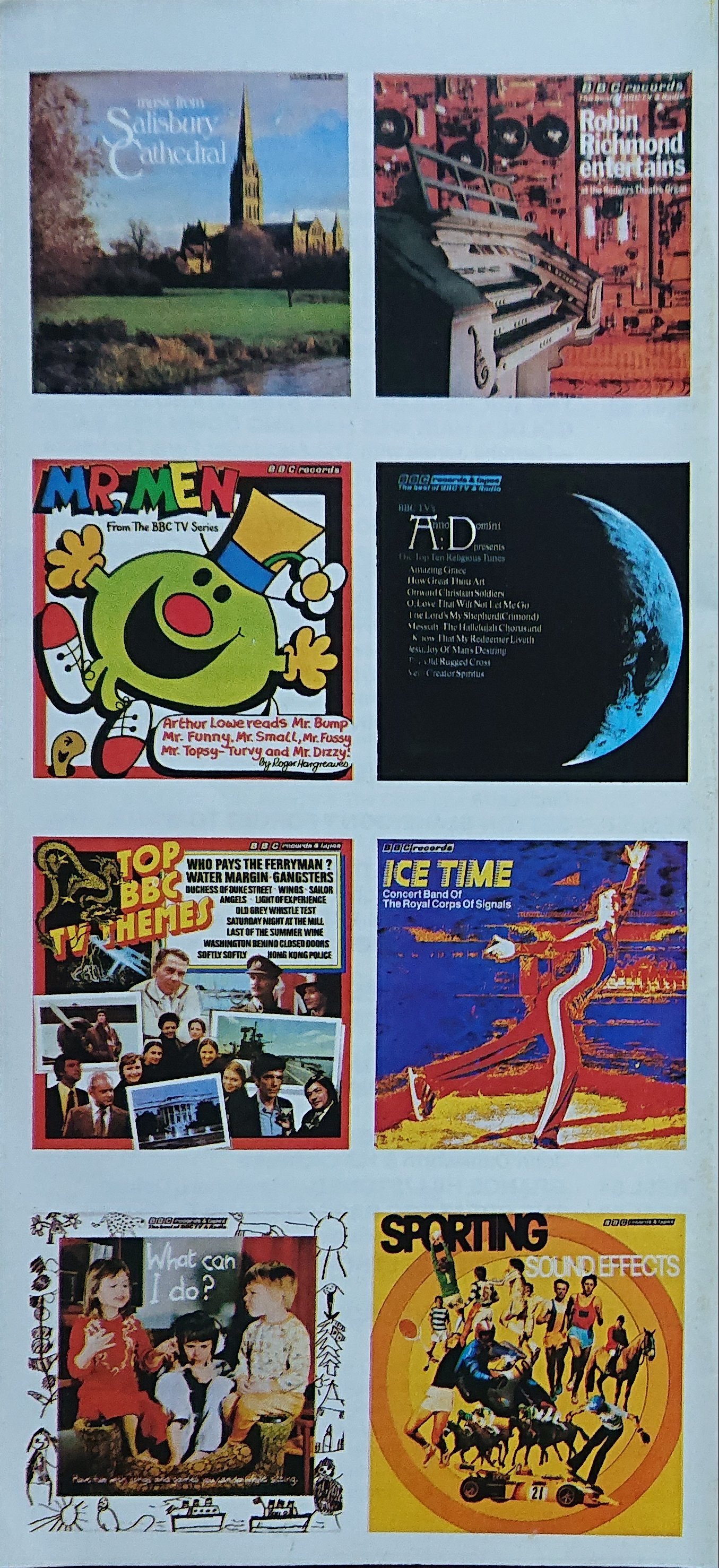 Other pages of catalogue BBC Records catalogue 1979 early